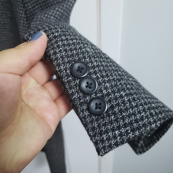 PROTOCOL Houndstooth Wool Blazer Jacket - Picture 9 of 11